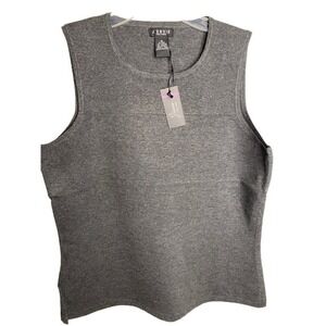 J’Envie New York Tank Top Loose Dark Gray Size Medium Sleeveless Shell NWTs